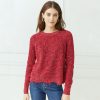 Autumn Cashmere Tweed Distressed Scallop Shaker | Sweaters