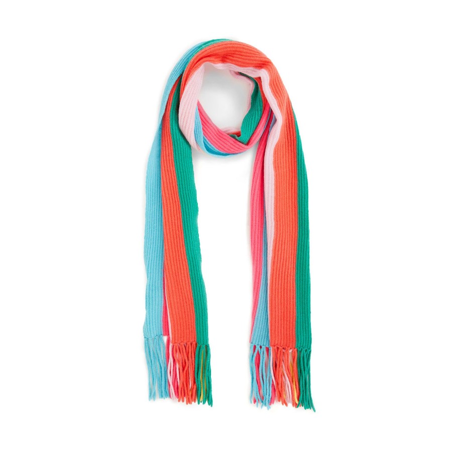 Autumn Cashmere Rainbow Stripe Scarf In Bright Combo | Accessories