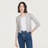 Autumn Cashmere Easy Crop Cardigan In Gray | Cardigans