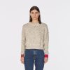 Autumn Cashmere Tweed Color Block Crew | Sweaters