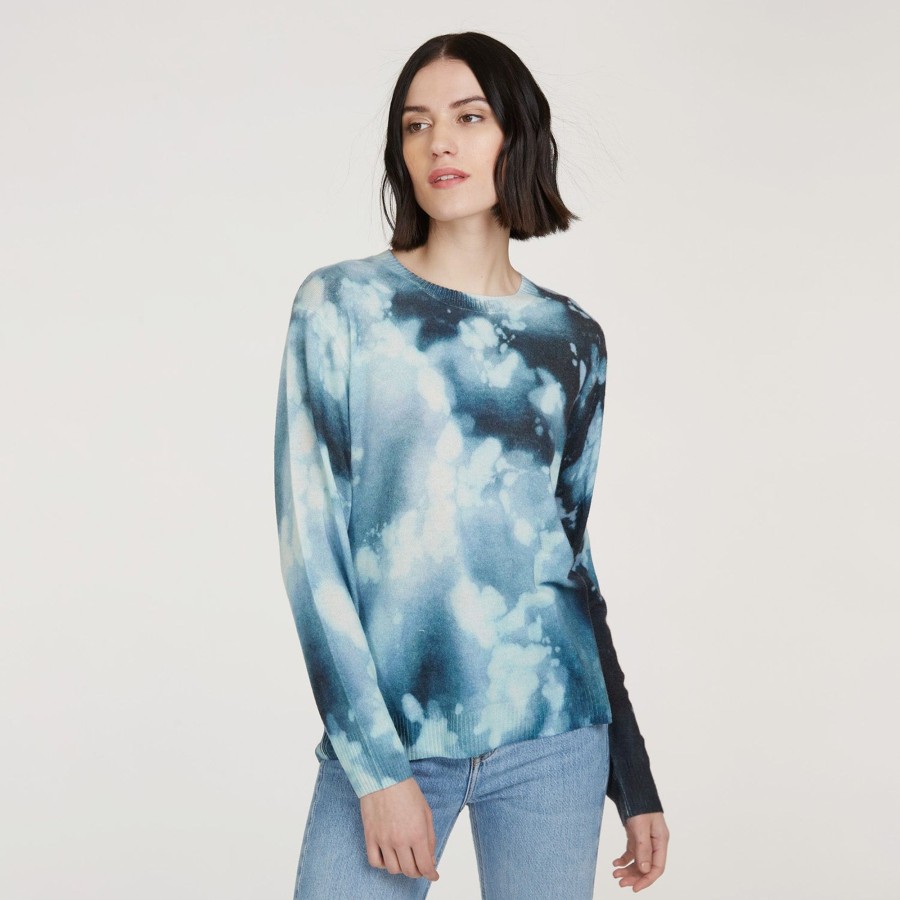 Autumn Cashmere Bleach Print Sweatshirt | Sweaters