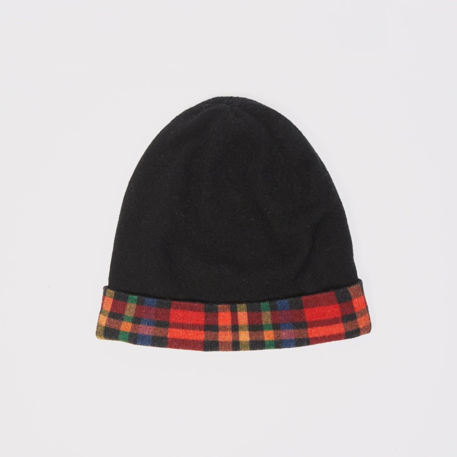 Autumn Cashmere Reversible Plaid Beanie | Accessories