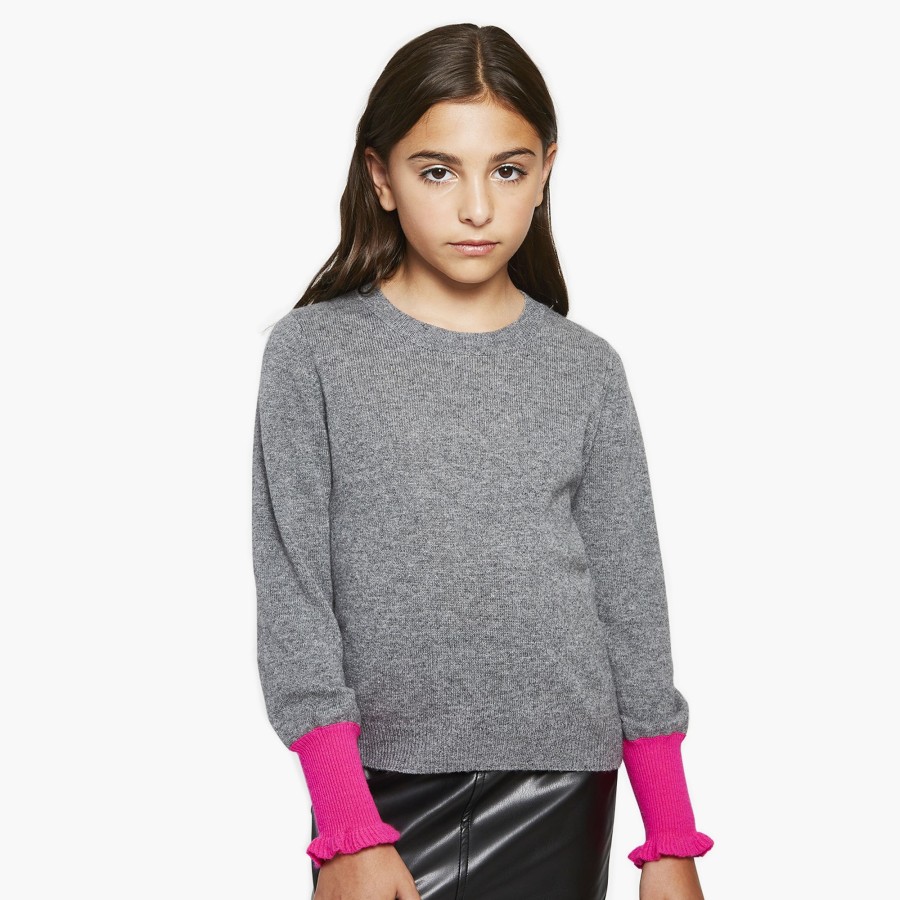 Autumn Cashmere Kids Balloon Sleeve With Contrast Cuff | Clothing