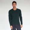 Autumn Cashmere Basic V-Neck In Spruce | Clothing