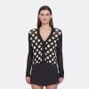 Autumn Cashmere Hand Crochet Daisy Cardigan In Black Combo | Cardigans