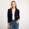 Autumn Cashmere Easy Crop Cardigan In Navy | Cardigans