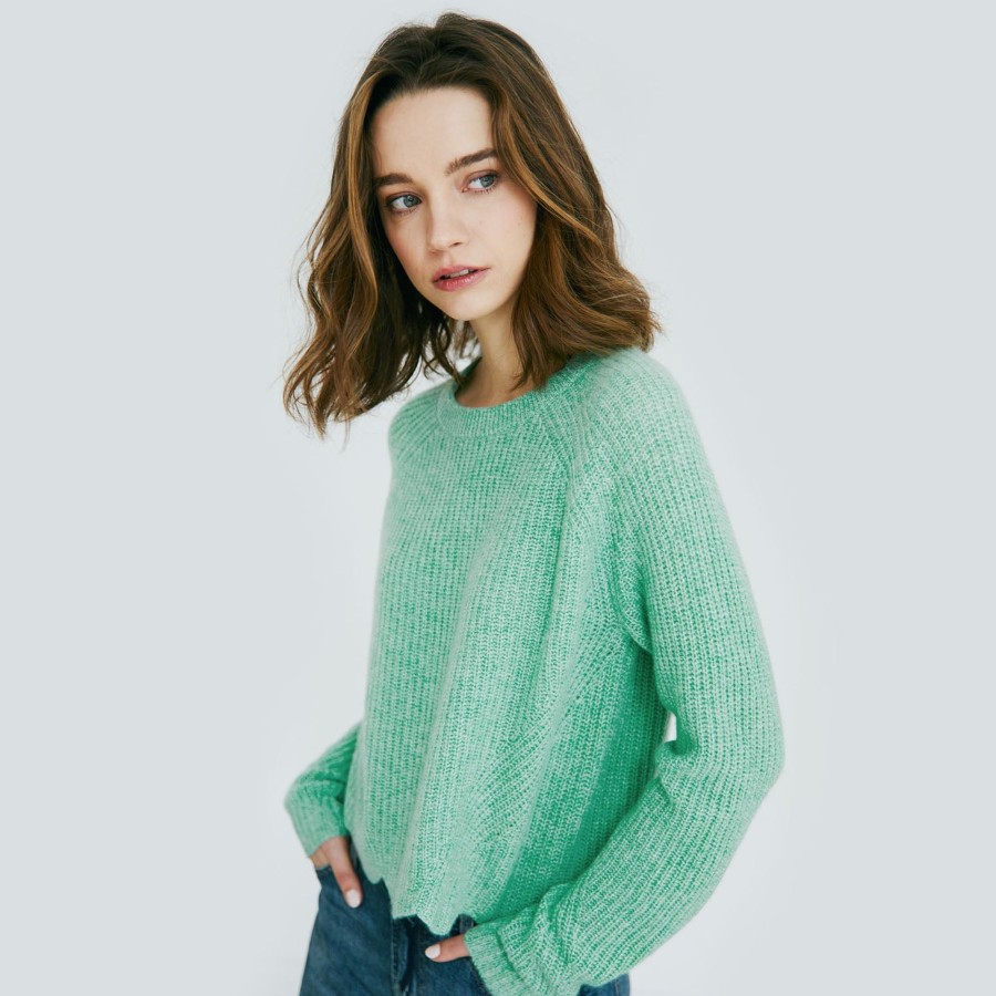 Autumn Cashmere Scalloped Shaker | Sweaters