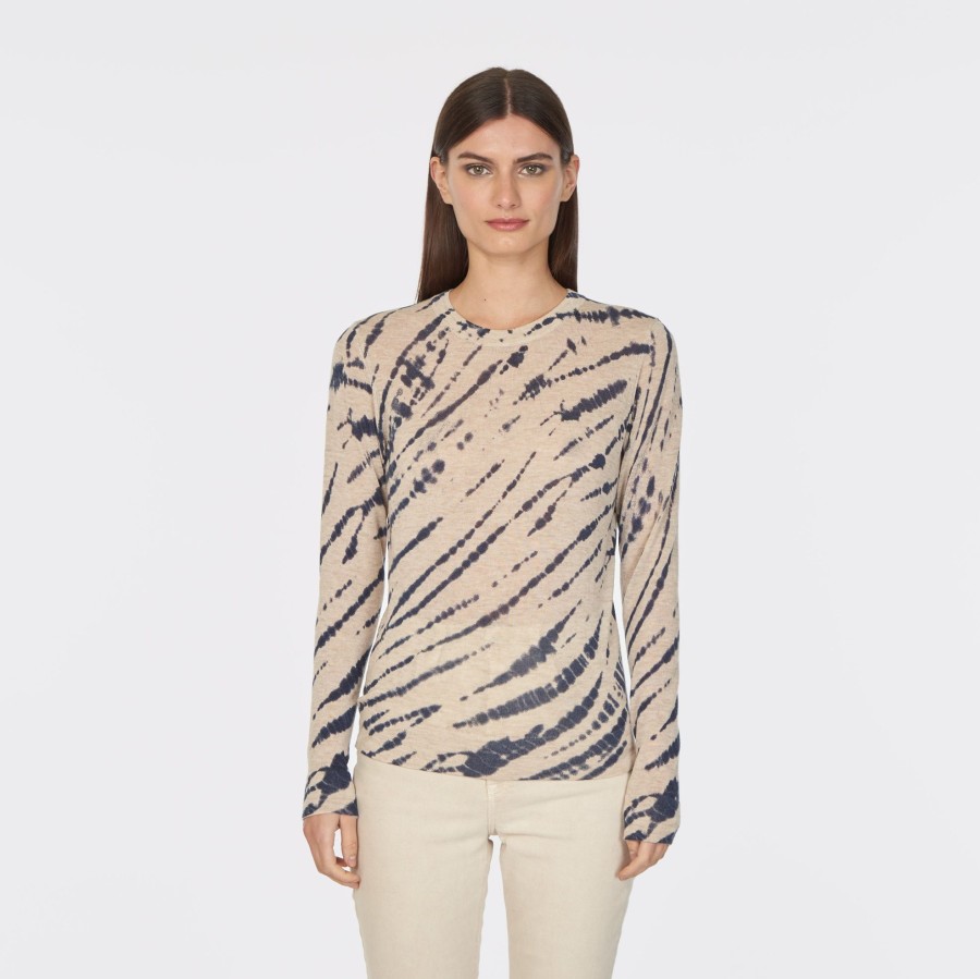 Autumn Cashmere Ink Blot Sheer Crew | Sweaters