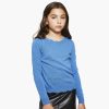 Autumn Cashmere Kids Scallop Crew W/ Pointelle | Clothing