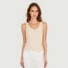 Autumn Cashmere Pointelle Bordered Rib Cami | Tanks And Tees