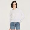 Autumn Cashmere Mixed Stitch Hoodie In Bleach White | Sweaters