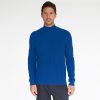 Autumn Cashmere Mock Neck With Shaker Stitch In Electric Pale Blue | Clothing