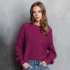 Autumn Cashmere Donegal Shaker Puff Sleeve Crew | Sweaters