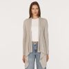 Autumn Cashmere Cable Drape In Pearl | Cardigans