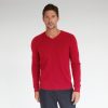 Autumn Cashmere Basic V-Neck In Red | Clothing