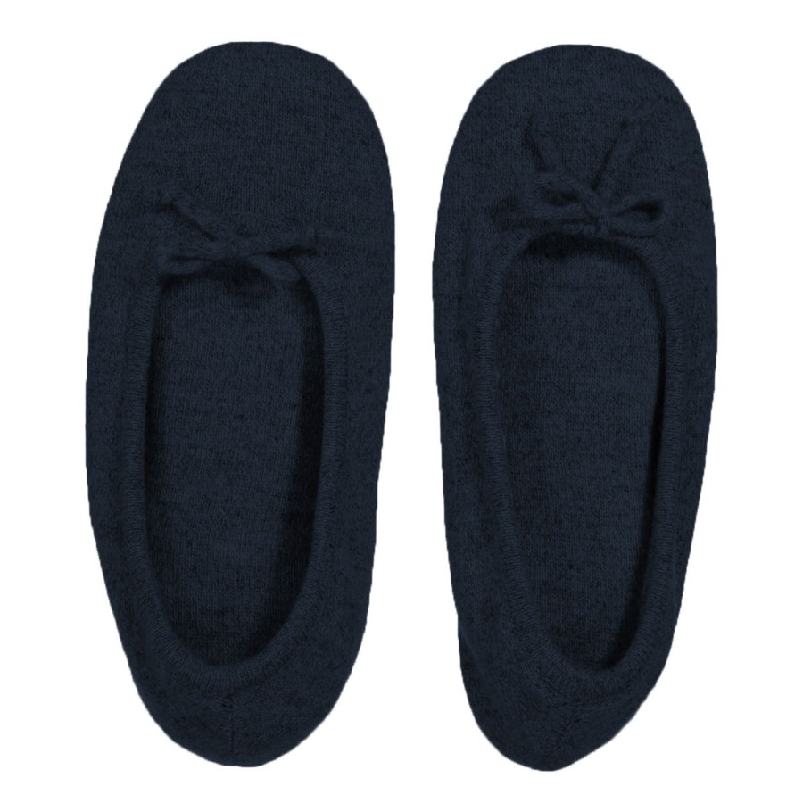 Autumn Cashmere Cashmere Slippers In Navy | Accessories