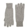 Autumn Cashmere Scallop Edge Gloves In Gray | Accessories