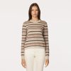 Autumn Cashmere Fair Isle Crew In Neutral Combo | Sweaters