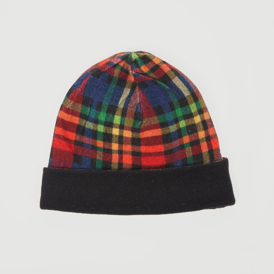 Autumn Cashmere Reversible Plaid Beanie | Accessories