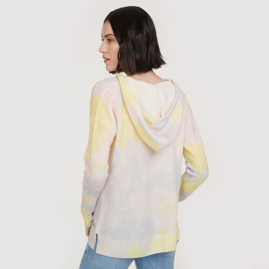 Autumn Cashmere Blotch Print Honeycomb Hoodie | Sweaters