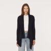 Autumn Cashmere Cable Drape In Peacoat | Cardigans