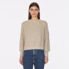 Autumn Cashmere Donegal Shaker Puff Sleeve Crew | Sweaters