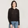 Autumn Cashmere Mixed Stitch Hoodie In Black | Sweaters