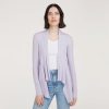 Autumn Cashmere Cotton Rib Drape In Vapor | Cardigans