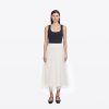 Autumn Cashmere Gathered Skirt W/ Tulle In Sand | Dresses