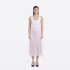 Autumn Cashmere Gathered Skirt W/ Tulle In Powder Pink | Sweaters