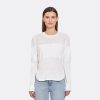 Autumn Cashmere Mesh Block Shirttail Crew | Sweaters