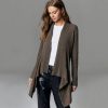 Autumn Cashmere Cable Drape In Driftwood | Cardigans