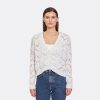 Autumn Cashmere Pointelle Stitch Cardigan W/ Marled Colors In White Combo | Cardigans