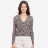 Autumn Cashmere Melange Rib V Cardigan | Cardigans