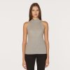 Autumn Cashmere Rib Mock Halter In Sweatshirt | Tanks And Tees