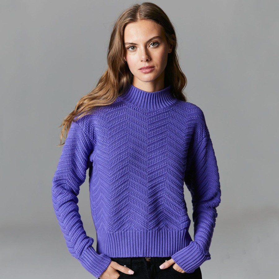 Autumn Cashmere Chevron Mock | Sweaters